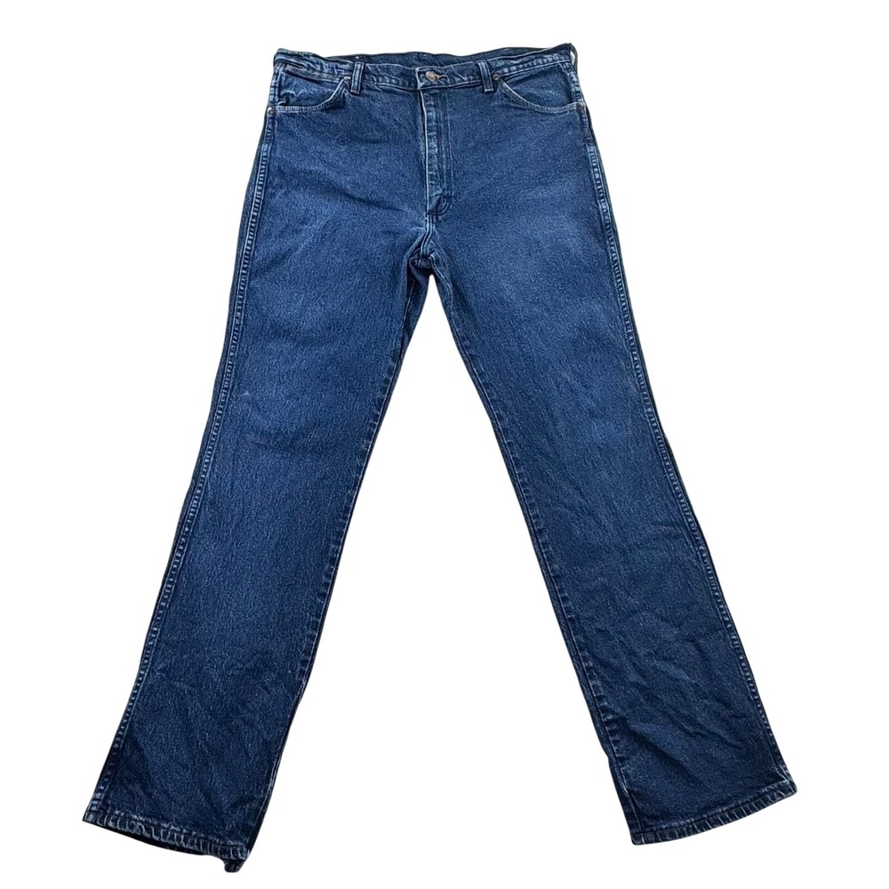 Vintage Wrangler 937STR Jeans Men 38x34 Slim Straight Cowboy Cut Western Rodeo